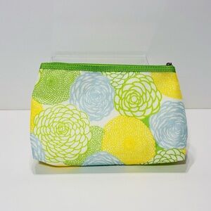 NEW Clinique Floral Pastel Cosmetic Bag 2.5”D x 8.5”W x 5.75”H